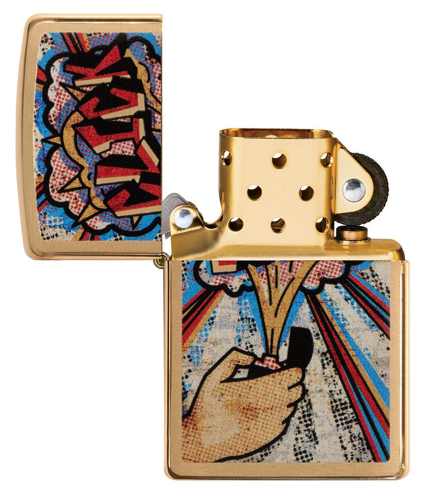Zippo Classic Windproof Lighter with Iconic Click Design - Perfect for Camping, Hiking, and Outdoor Adventures