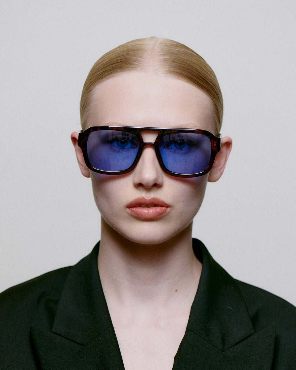 A. Kjaerbede Kaya Sunglasses in Demi Tortoise - Stylish UV Protection Shades for Women, Perfect for Beach, Driving & Outdoor Activities