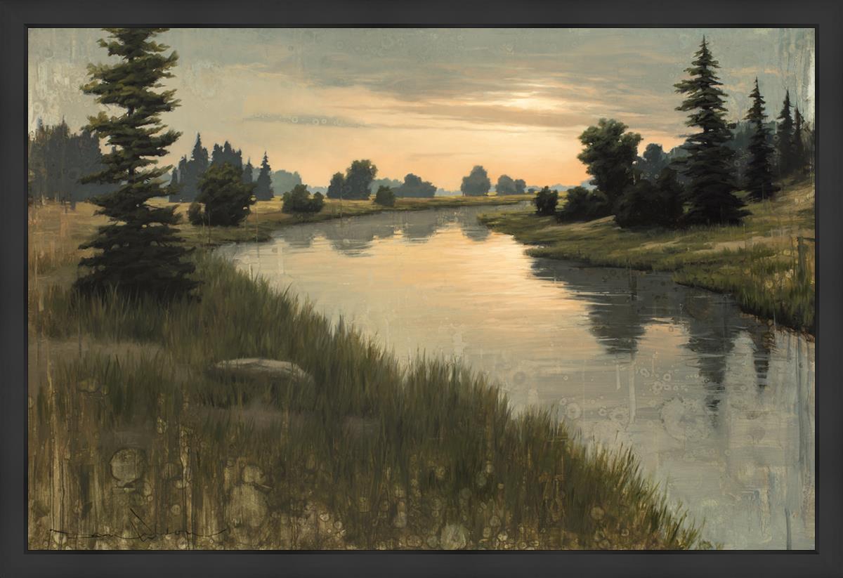Calming Dusk Large Wall Art - Modern Abstract Canvas Painting for Living Room, Bedroom & Office Decor - Perfect for Home & Commercial Spaces