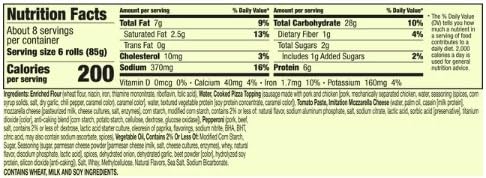 Salutem Vita - Totino's Pizza Rolls, Combination, Frozen Snacks, 50 Count (Pack of 4) - Perfect for Parties, Game Nights & Quick Meals