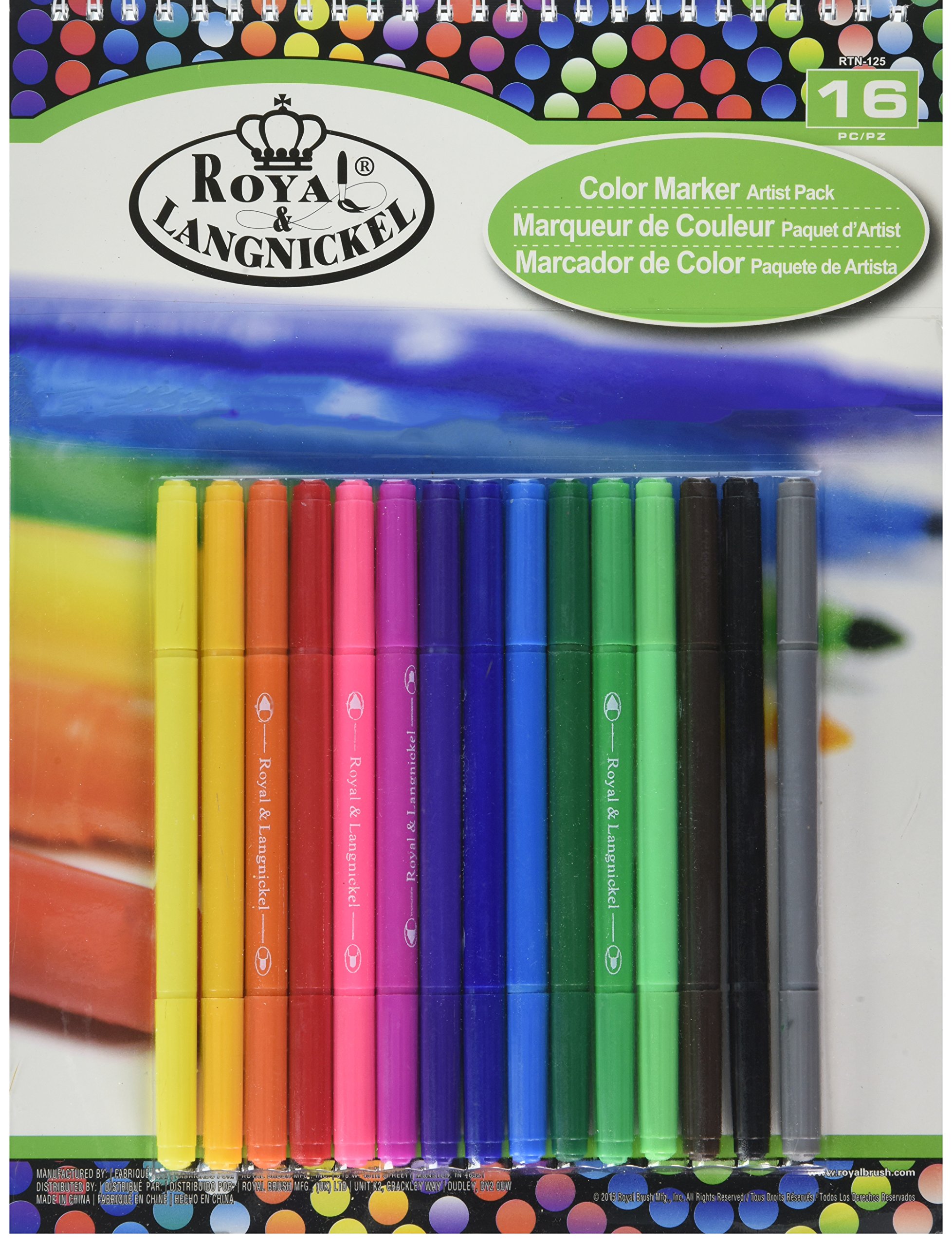 ROYAL BRUSH Professional Artist Markers Set - 48 Vibrant Colors for Drawing, Sketching & Illustration | Perfect for Beginners, Students & Professional Artists | Ideal for Art Projects, Bullet Journaling & DIY Crafts