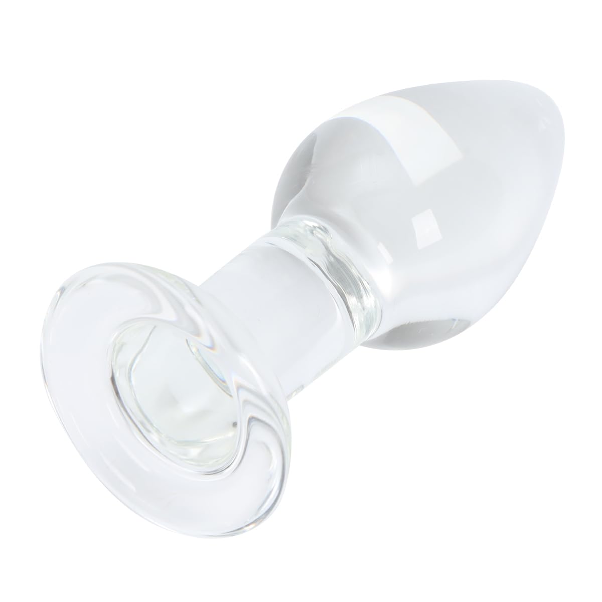 Premium Glass Anal Plug - Mushroom Shape Large Crystal Butt Plug for Women & Men - Sensual Adult Toy for Couples & Solo Play - Perfect for Beginners & Advanced Users - Enhance Intimacy & Pleasure