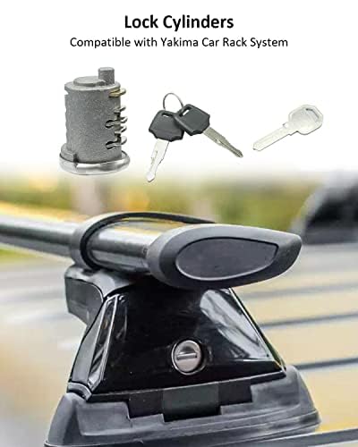 4 Pack Replacement Lock Cores for Yakima SKS Car Rack System - Universal Fit for Lockable Accessories | Secure Your Roof Rack, Bike Rack & Cargo Carrier