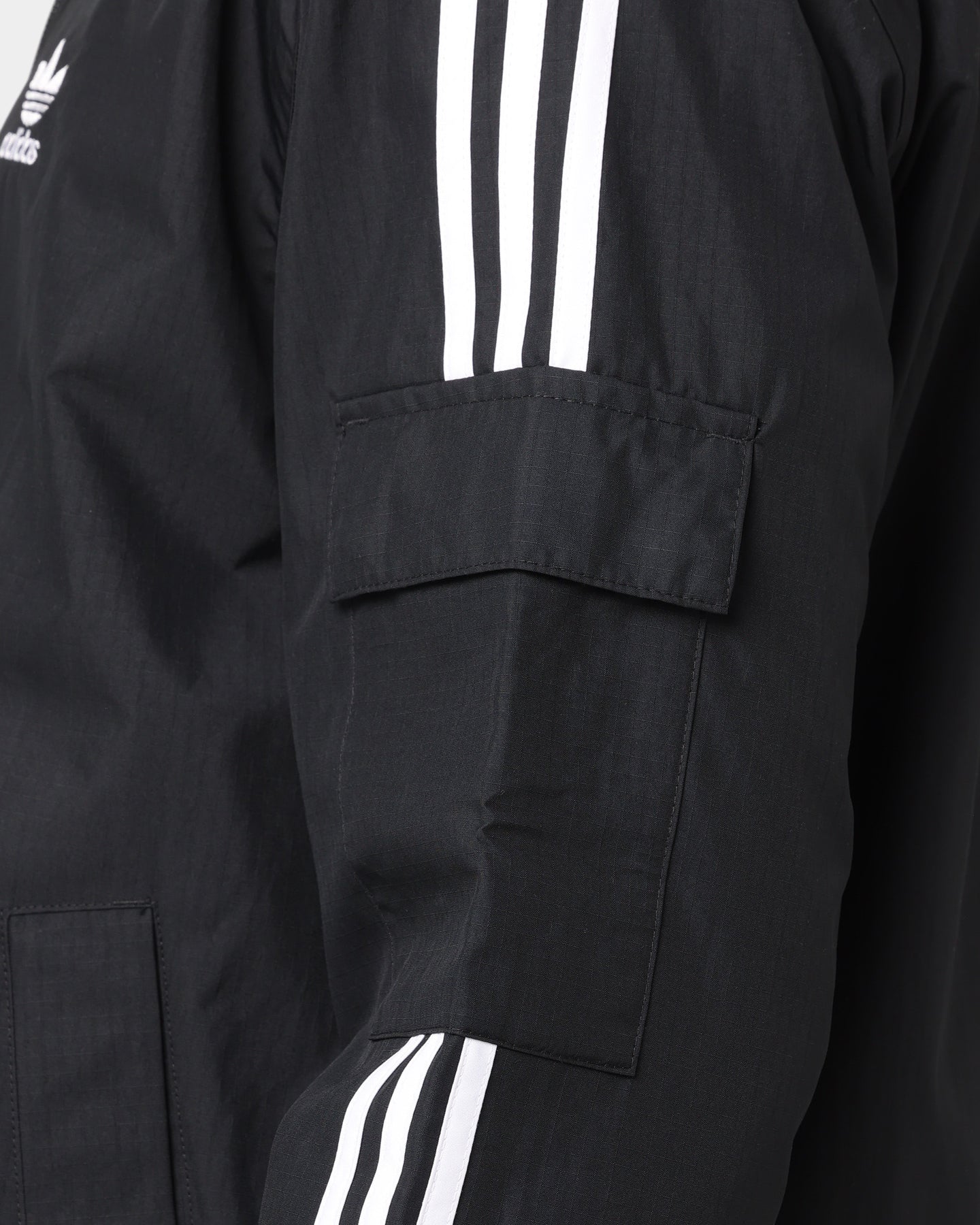 Adidas Classics 3 Stripe Full Zip Windbreaker Jacket - Black Men's Lightweight Hooded Track Jacket for Running, Gym & Outdoor Sports