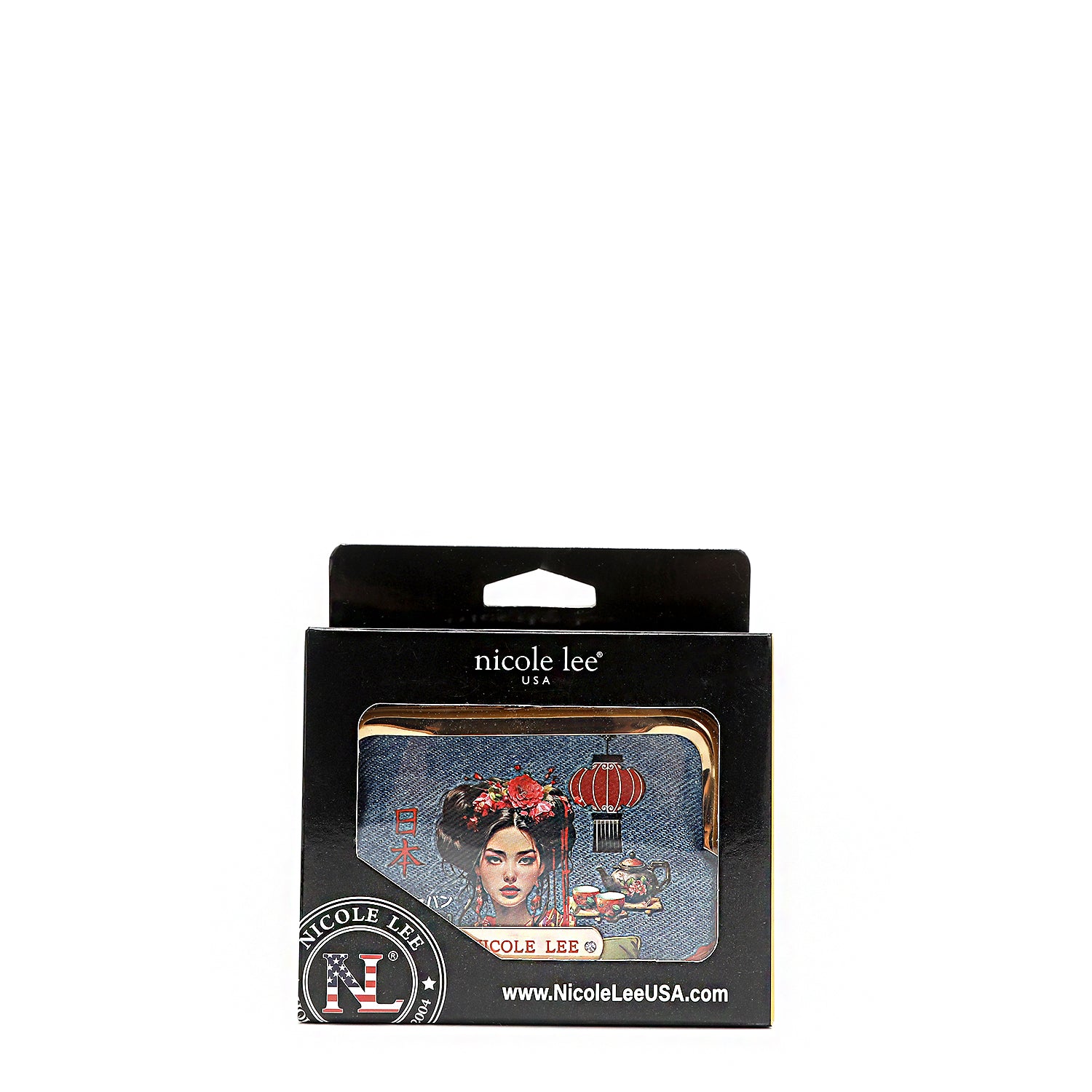 DENIM JULIA MINI WALLET - Stylish Women's Small Wallet with Card Slots & Zipper Pocket - Perfect for Everyday Use, Travel & Night Out