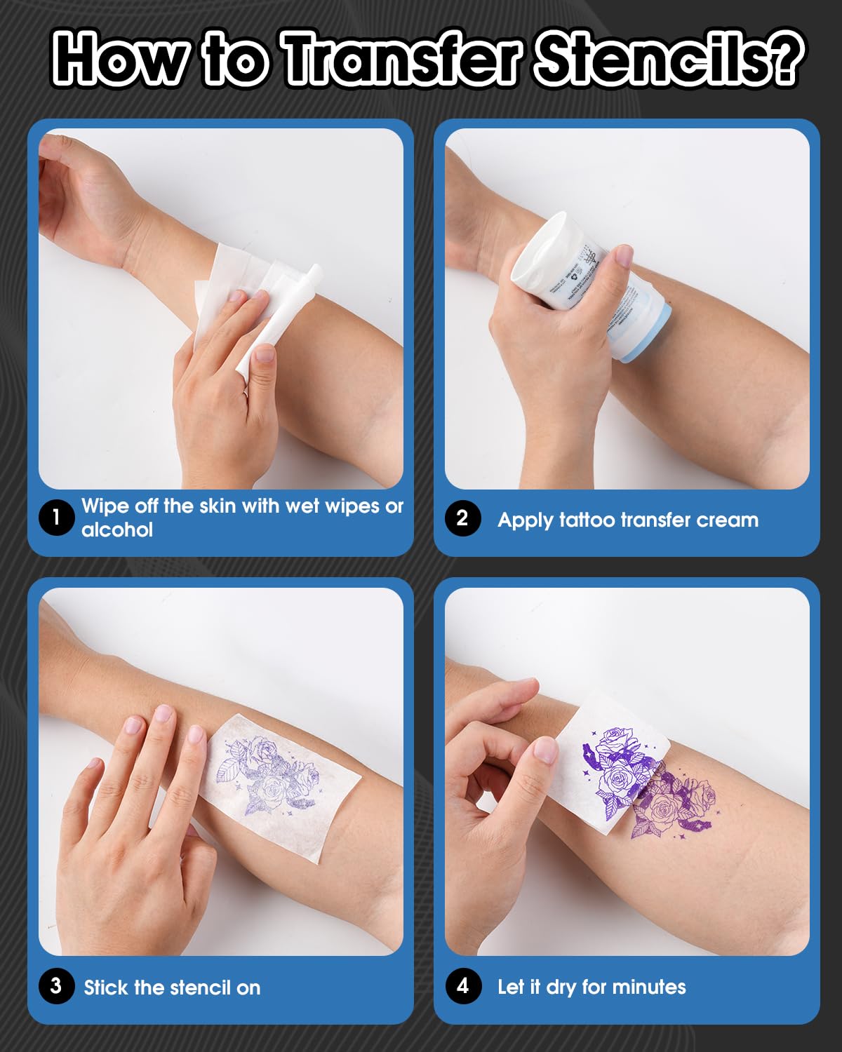 Phomemo M08F Bluetooth Thermal Tattoo Stencil Printer Kit - Wireless Portable Tattoo Machine with 10 Transfer Papers, Smartphone & PC Compatible (Grey) - Perfect for Professional Tattoo Artists & Home Studios