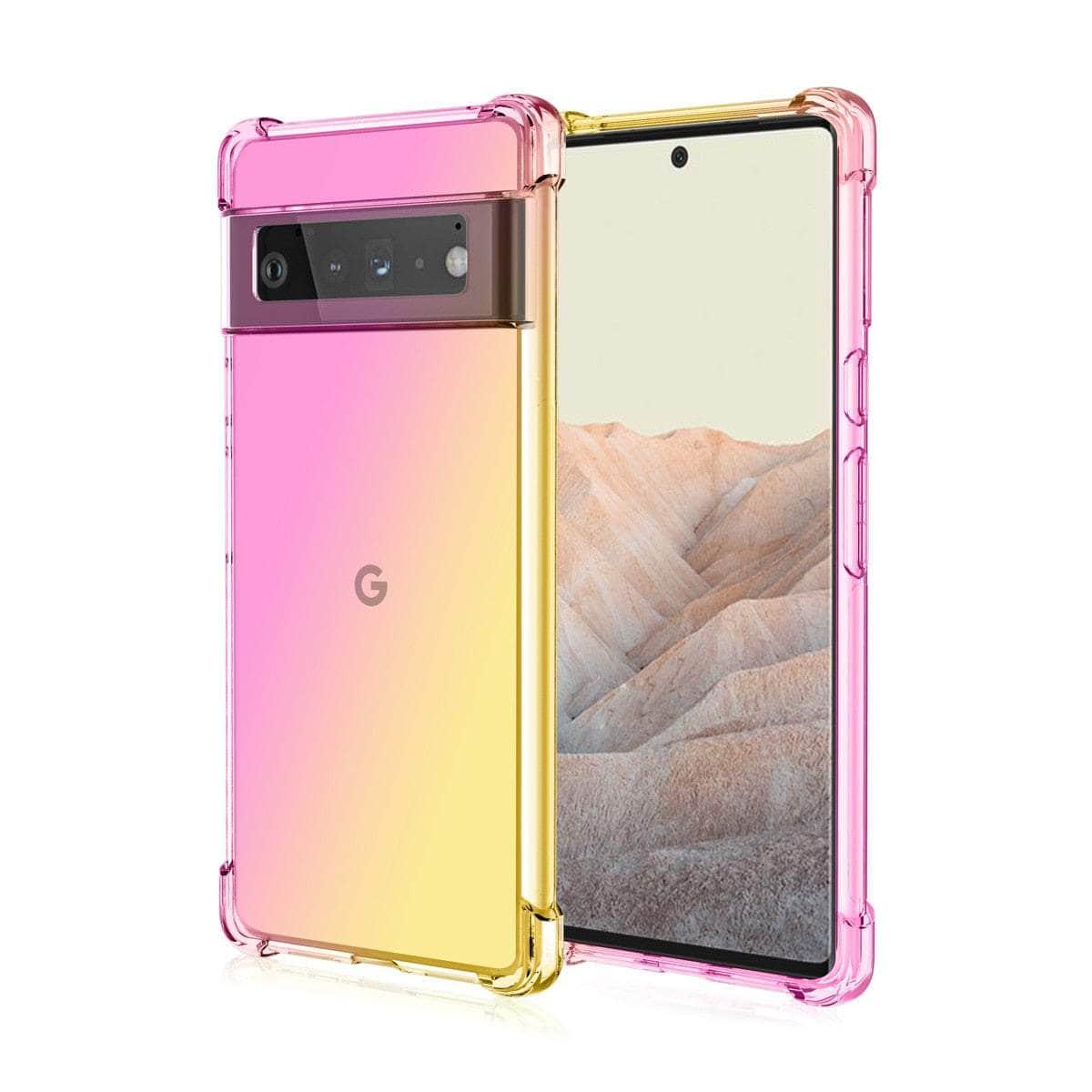 Shockproof Airbag Gradient Silicone Case for Google Pixel 8 Pro - Protective Phone Cover for Everyday Use, Travel & Outdoor Activities