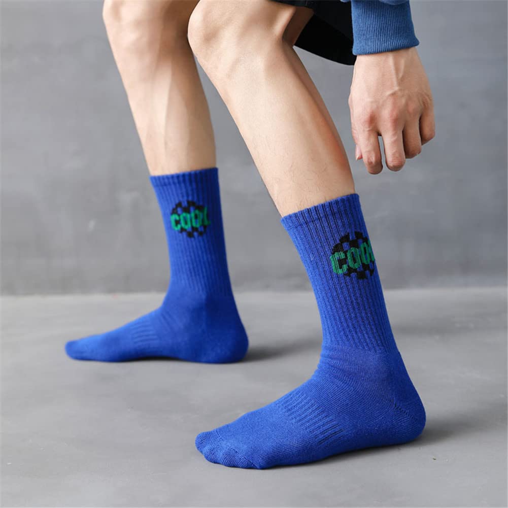 Men's Dress Socks - 5 Pack Colorful Cotton Fashion Socks with Funky Patterns for Business & Casual Wear - Perfect for Office, Parties & Gifting