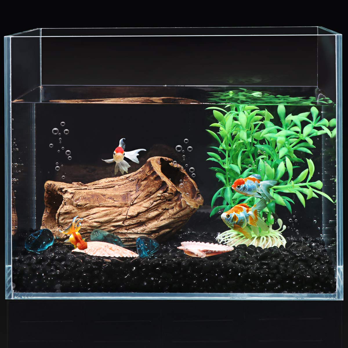 POPETPOP 4.4lbs Black Aquarium Gravel - 1/10