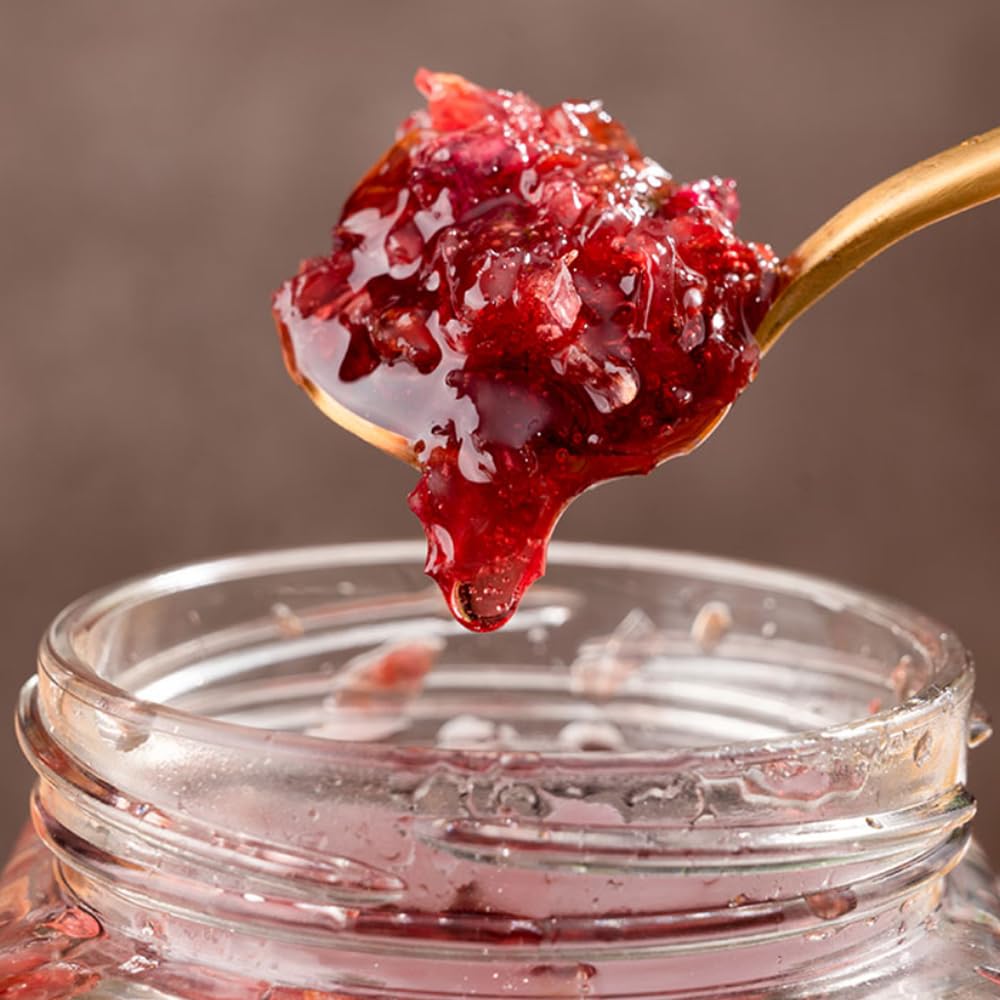 SIJIYUNLI Rose Sauce 400g/14.1oz - Sweet Floral Jam for Bread, Toast & Desserts | Perfect for Breakfast, Afternoon Tea & Baking