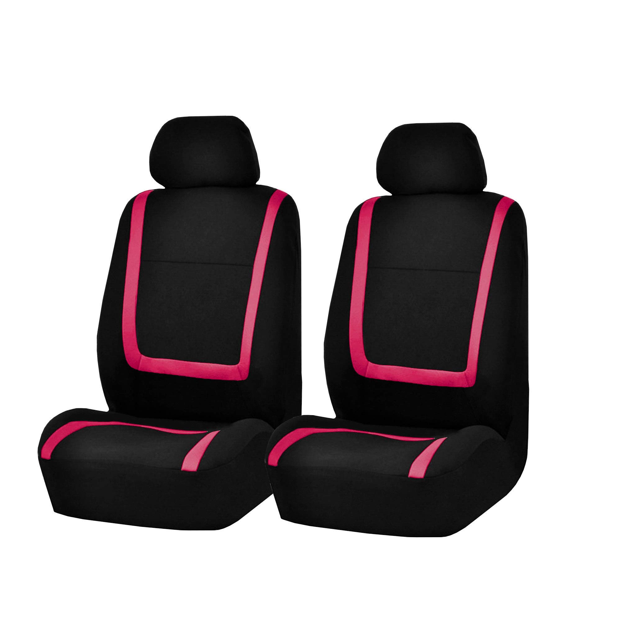 TLH Pink Universal Car Seat Covers & Mats Set for SUV, Van, Car