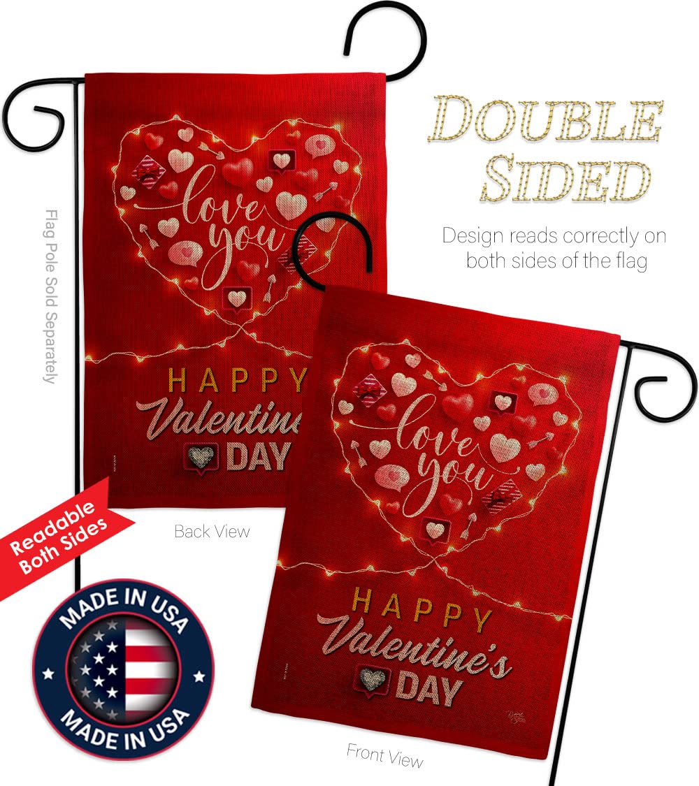 Love Garden Flag - Valentine's Day Decor for Home & Yard