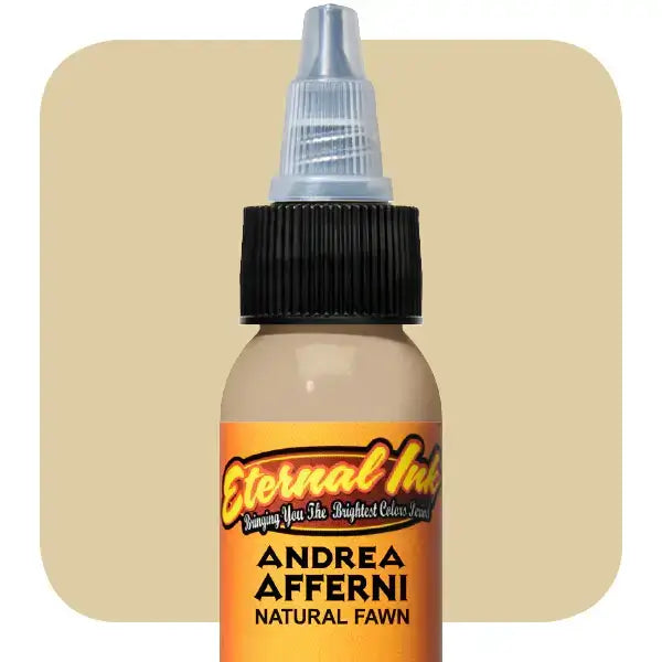 Natural Fawn Eternal Ink - 1 oz Tattoo Ink for Professional Artists | Perfect for Realism, Fine Line & Detail Work
