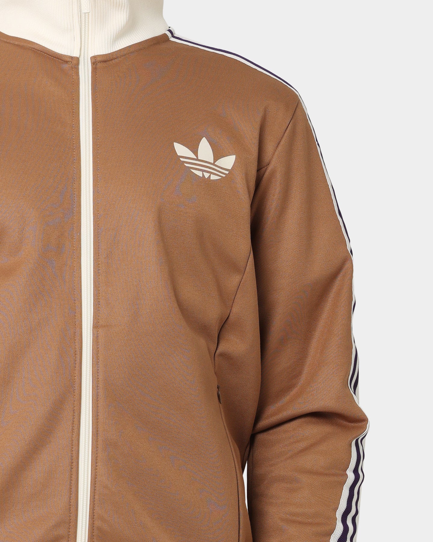 Adidas Adicolor Poly TT Jacket - Brown Desert | Lightweight Windbreaker for Men & Women | Perfect for Running, Hiking & Outdoor Activities