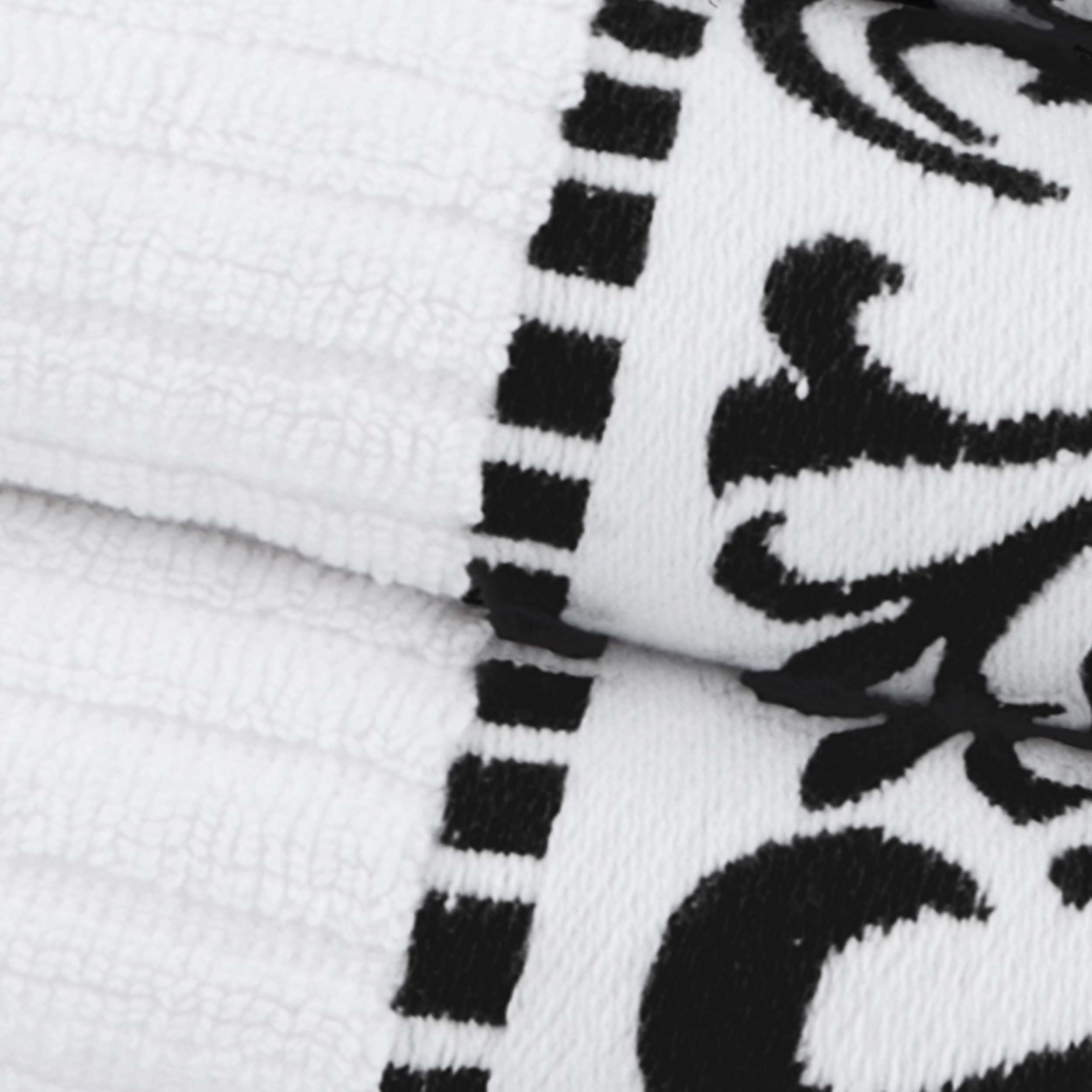 Premium Athens Cotton Greek Scroll & Floral 4-Piece Bath Towel Set - Soft & Absorbent for Spa, Bathroom & Guest Room Decor