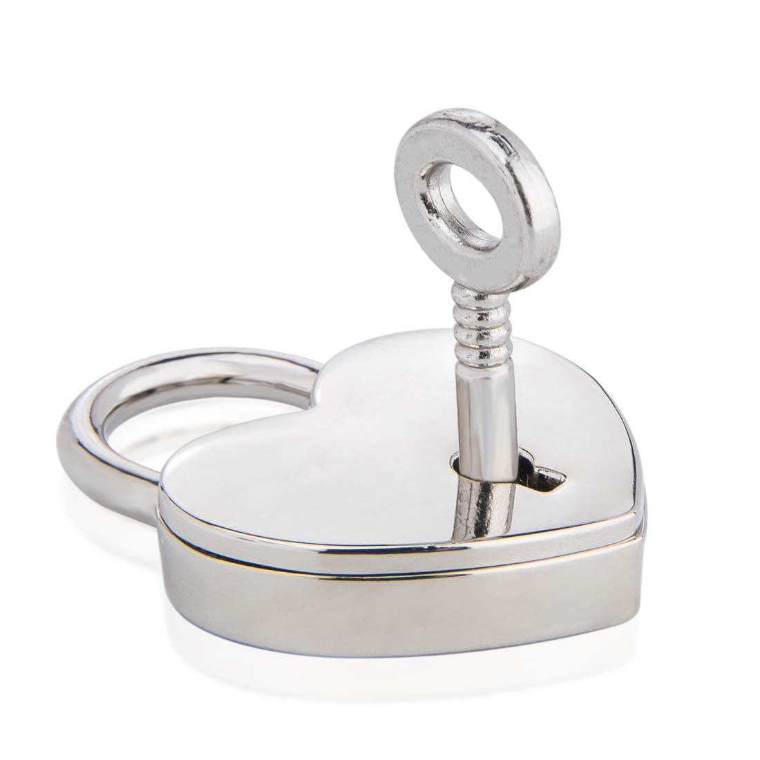4PCS Alloy Heart-Shaped Padlock with Keys - Secure Jewelry Box, Storage Box, Diary & Luggage - Romantic Gift for Valentine's Day, Anniversary & Travel (Silver)
