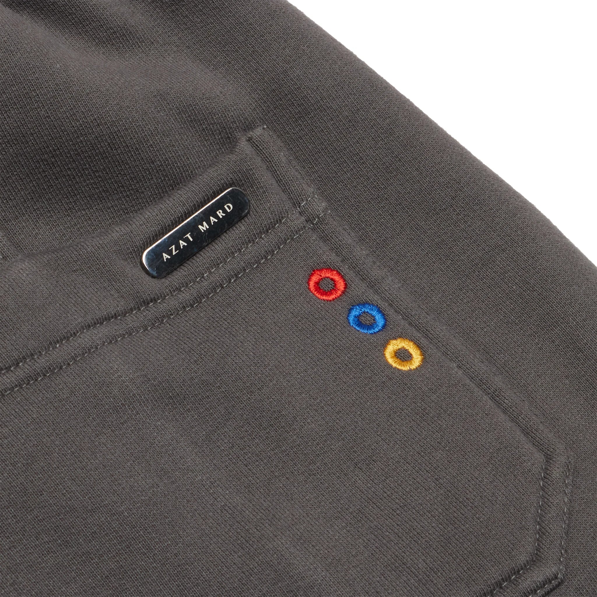 Azat Mard Les Gens Charcoal Sweatpants - Premium Preowned Joggers for Men | Perfect for Gym, Lounge & Casual Wear