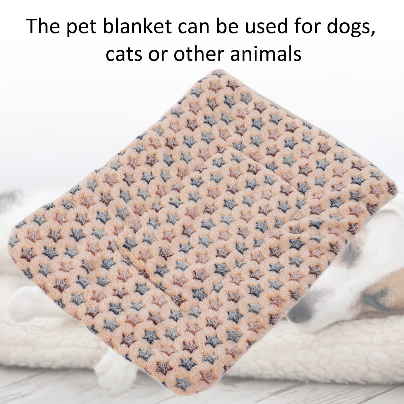 EVTSCAN Pet Blanket for Dogs & Cats - Warm & Soft Winter Sleeping Mat for Small Medium Large Pets - Cozy Bed for Crate, Sofa, Travel & Home Use