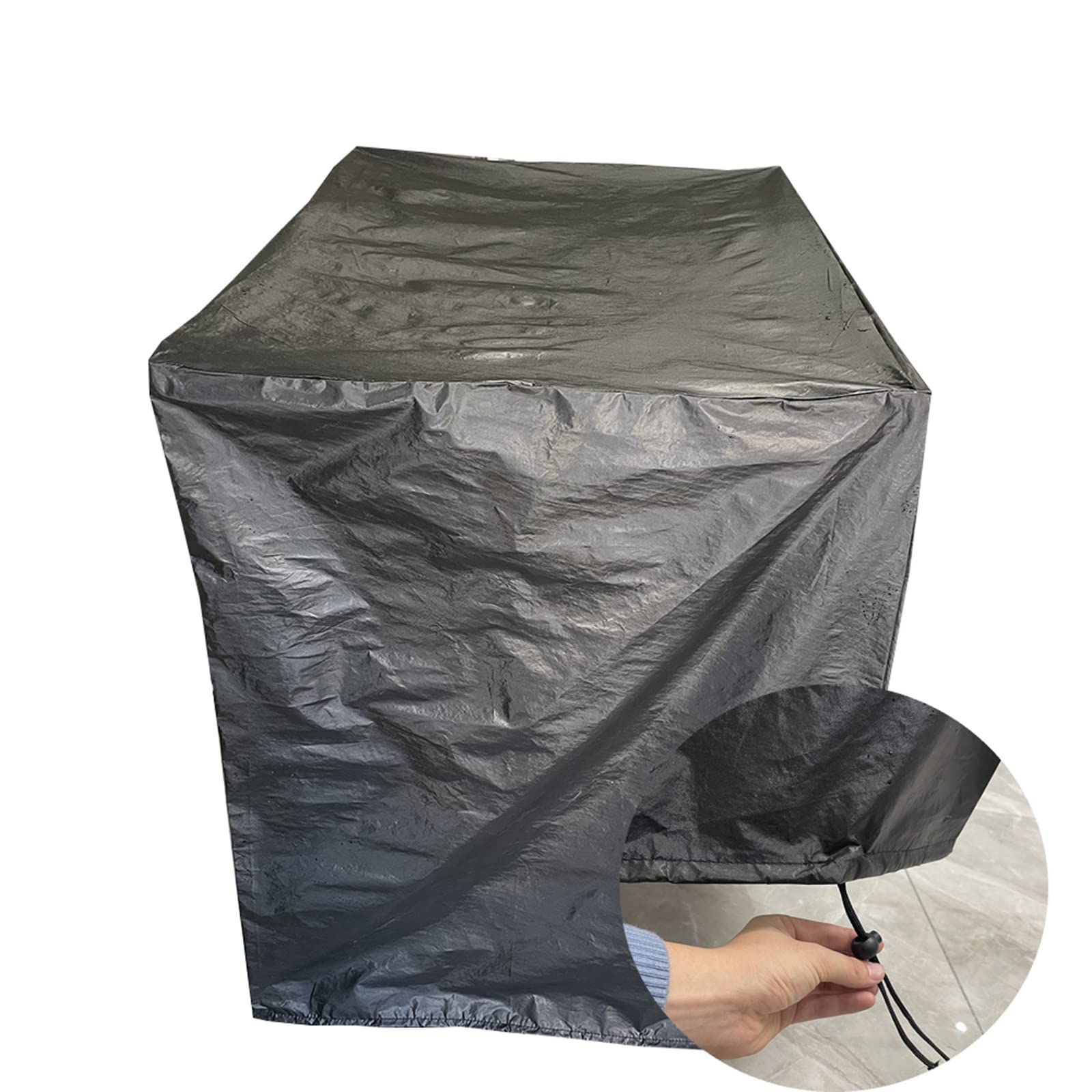 LJIANANW Waterproof Outdoor Chair Cover - Sun Protection, Dustproof & Anti-UV Furniture Protector for Sofa, Chair & Stool (250x210x90cm, Black) - Perfect for Patio, Garden & Poolside Furniture Protection