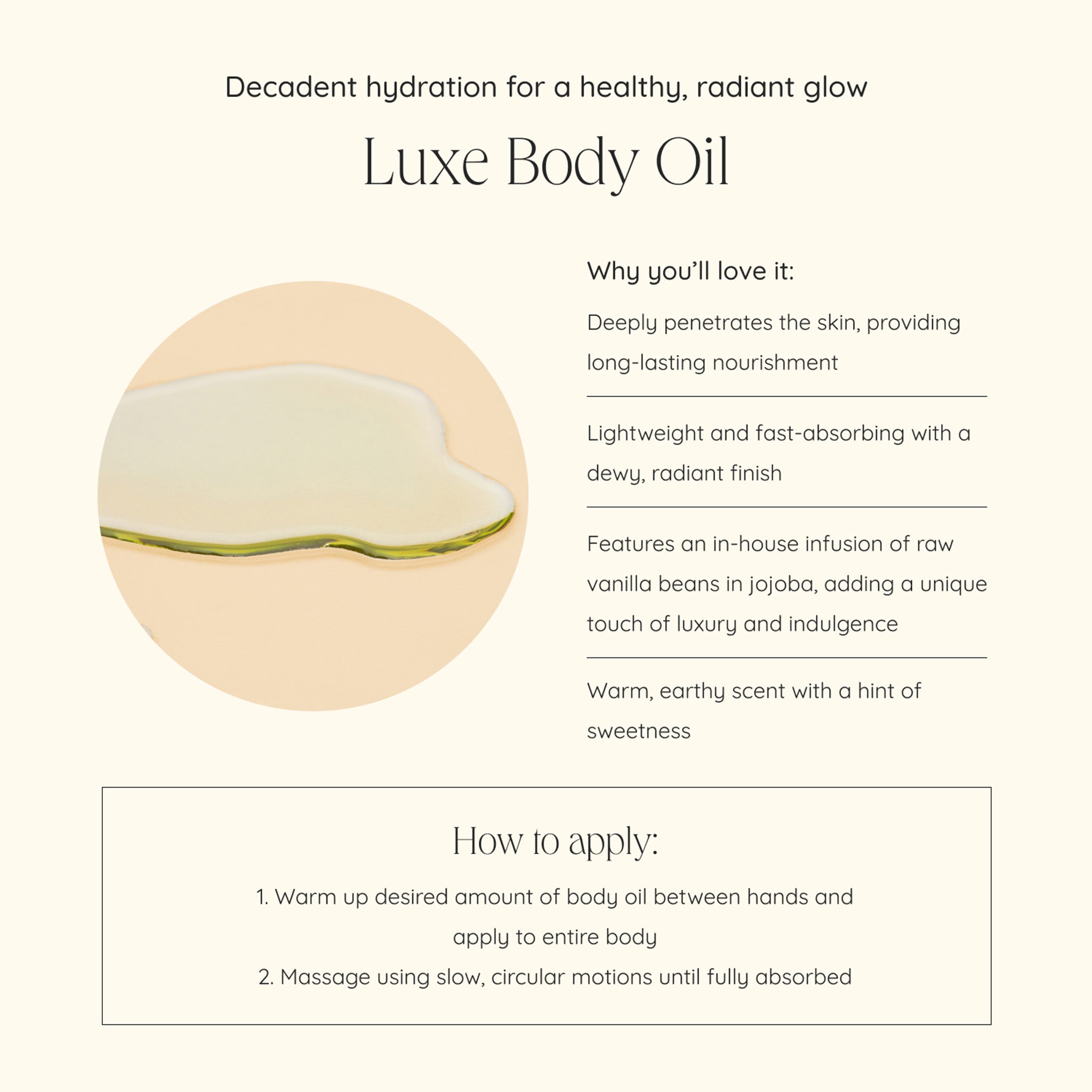 Premium Organic Body Oil for Dry Skin - Hydrating & Nourishing Moisturizer with Natural Ingredients - Perfect for Massage, Aromatherapy & Daily Skincare Routine