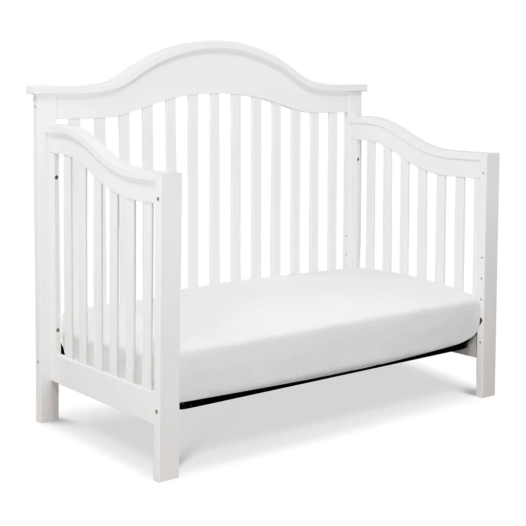 Jayden 4-in-1 Convertible Baby Crib to Toddler Bed - White Nursery Furniture for Newborns & Kids - Perfect for Nursery, Bedroom & Daycare
