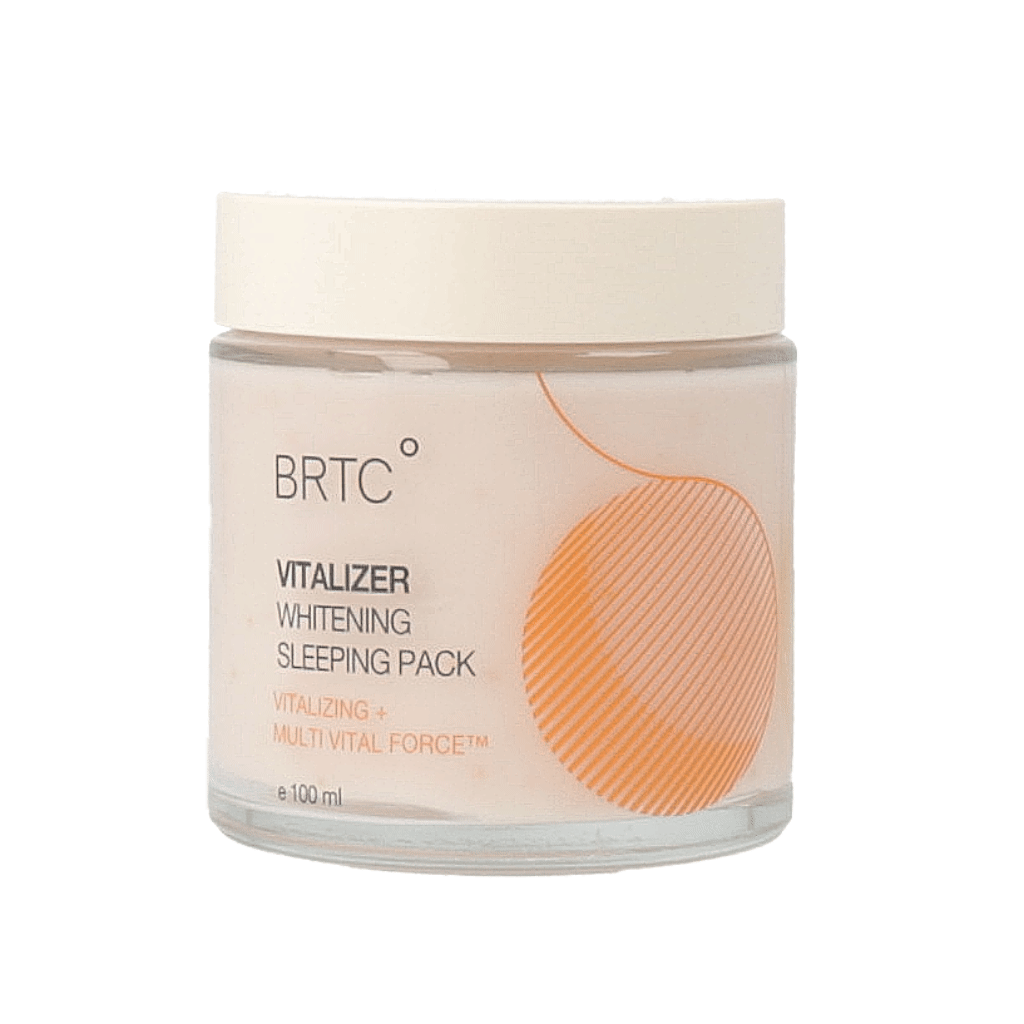 BRTC Vitalizer Whitening Sleeping Pack 100ml - Overnight Brightening Face Mask for Glowing Skin | Perfect for Nighttime Skincare Routine & Dark Spot Treatment
