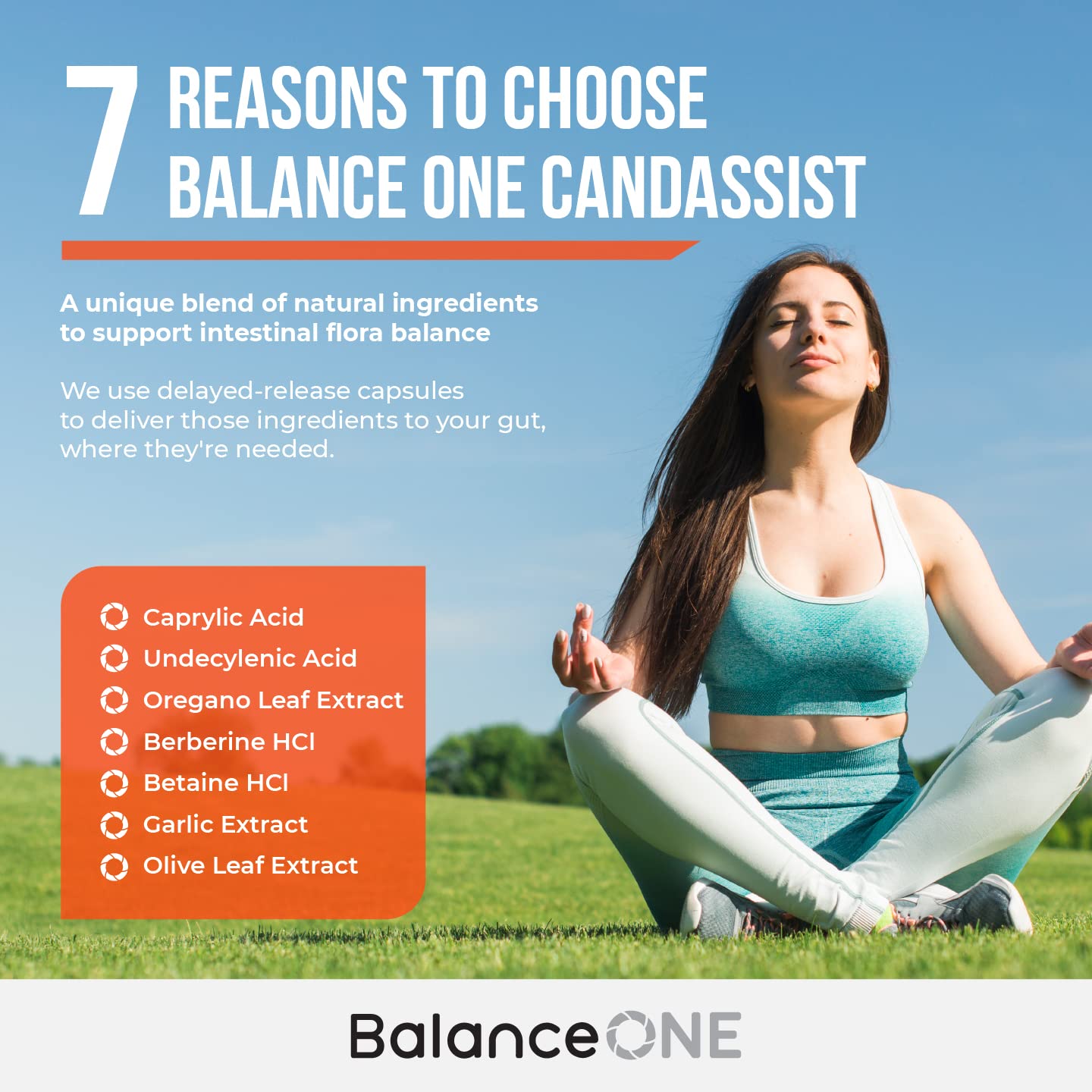 Balance ONE 3-in-1 Probiotic, CandAssist & Liver Support Bundle | 15 Billion CFU Probiotic with Caprylic Acid & Milk Thistle | Natural Digestive & Liver Cleanse Supplement | Supports Gut Health, Yeast Balance & Detox for Daily Wellness