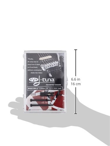 Allparts 2020-003/EVH D Tuna Drop D Guitar Bridge in Black - Perfect for Drop D Tuning & Heavy Metal Riffs