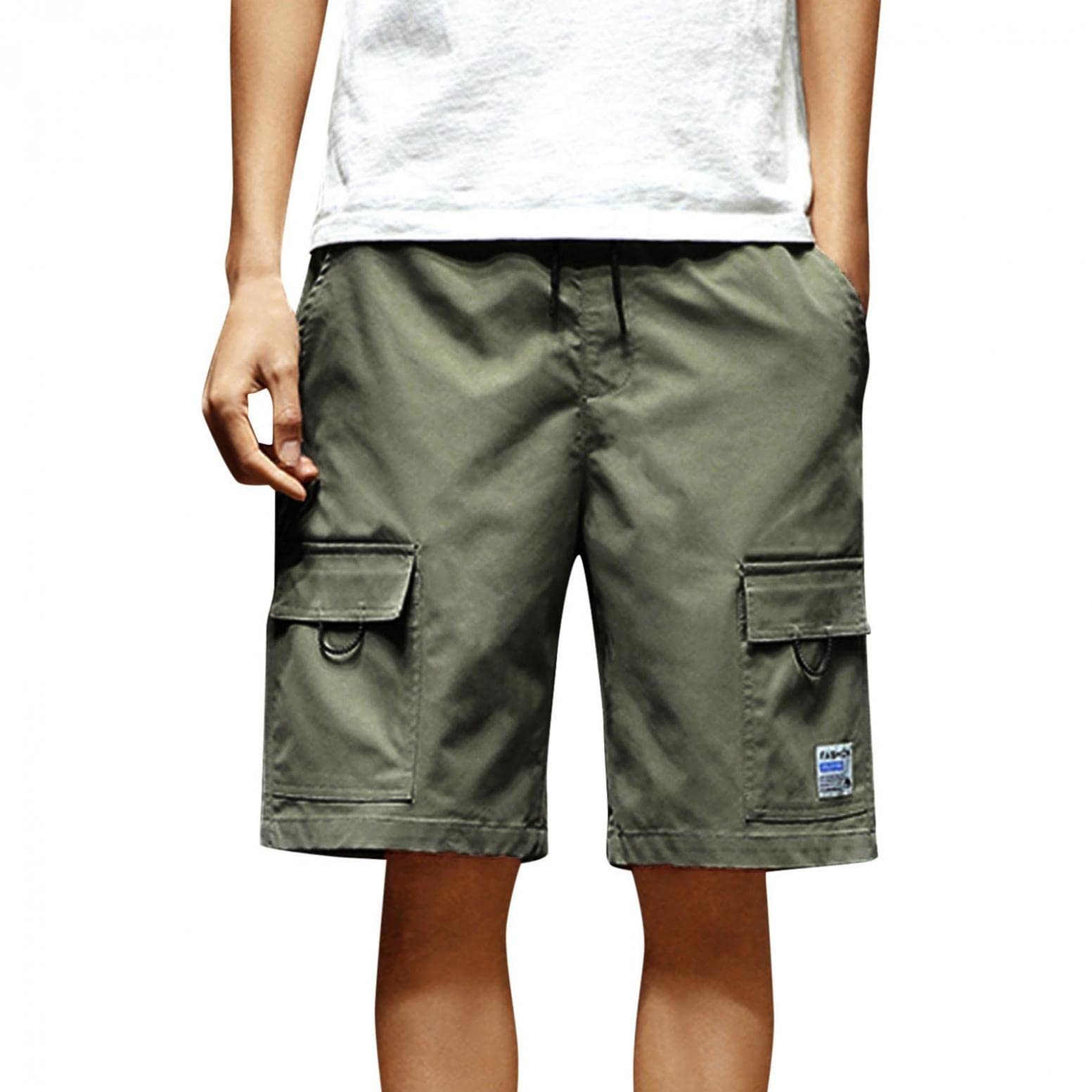 Men's Casual Stretch Cotton Shorts - Breathable Fishing & Running Tactical Shorts for Outdoor Activities, Gym Workouts and Summer Wear