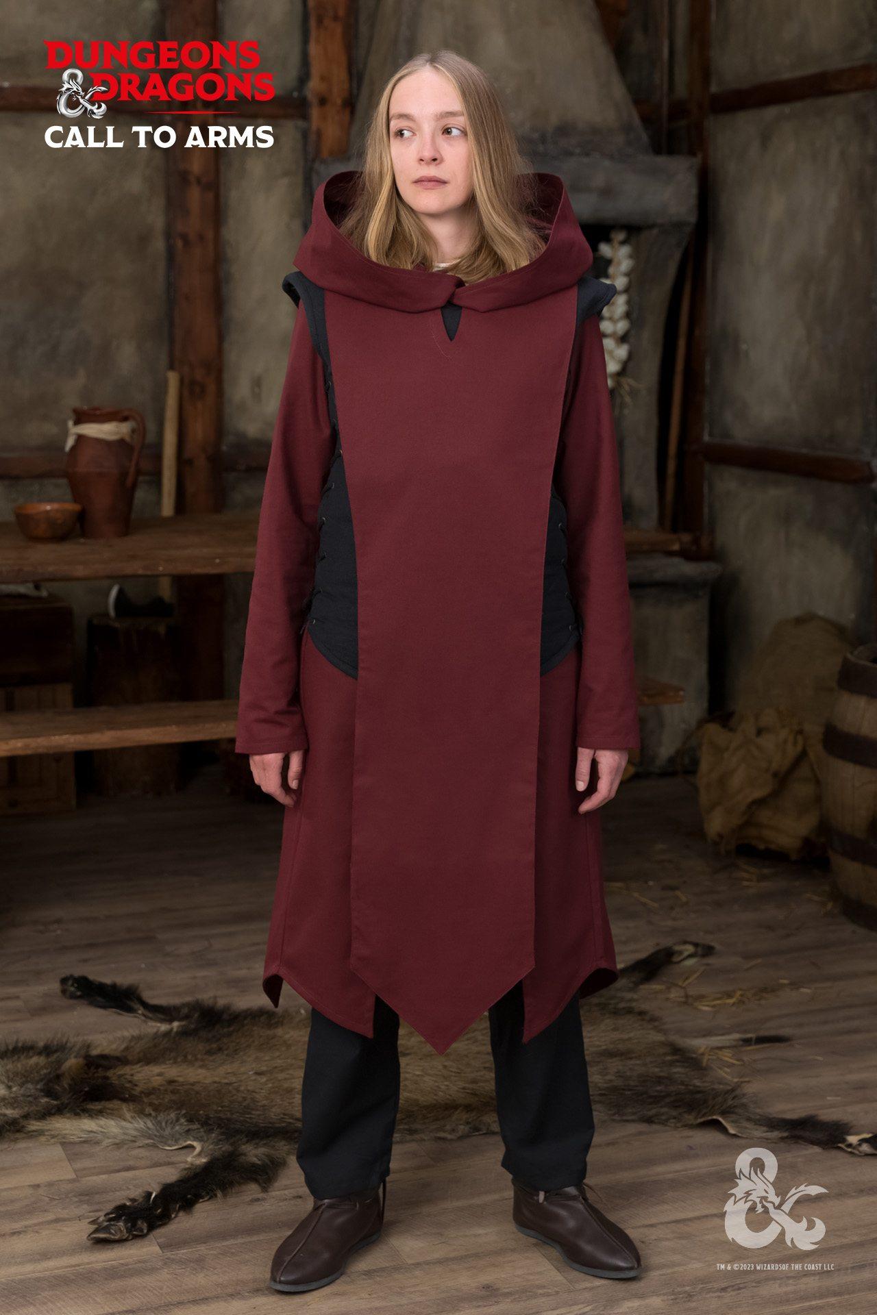 Dungeons & Dragons Paladin Tabard - Burgundy Medieval Costume for LARP, Cosplay & Renaissance Fairs | Perfect for D&D Adventurers & Fantasy Enthusiasts