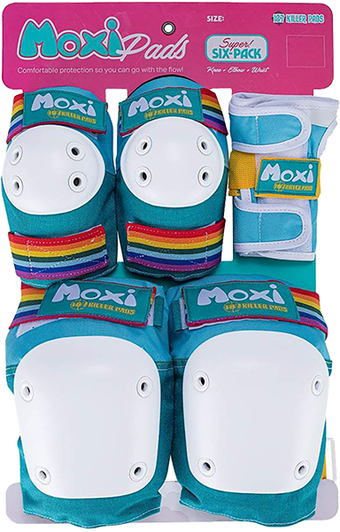 187 6 Pack XL Thick Moxi Jade Pads - Perfect for Skateboarding, Roller Skating & Protective Gear for Extreme Sports