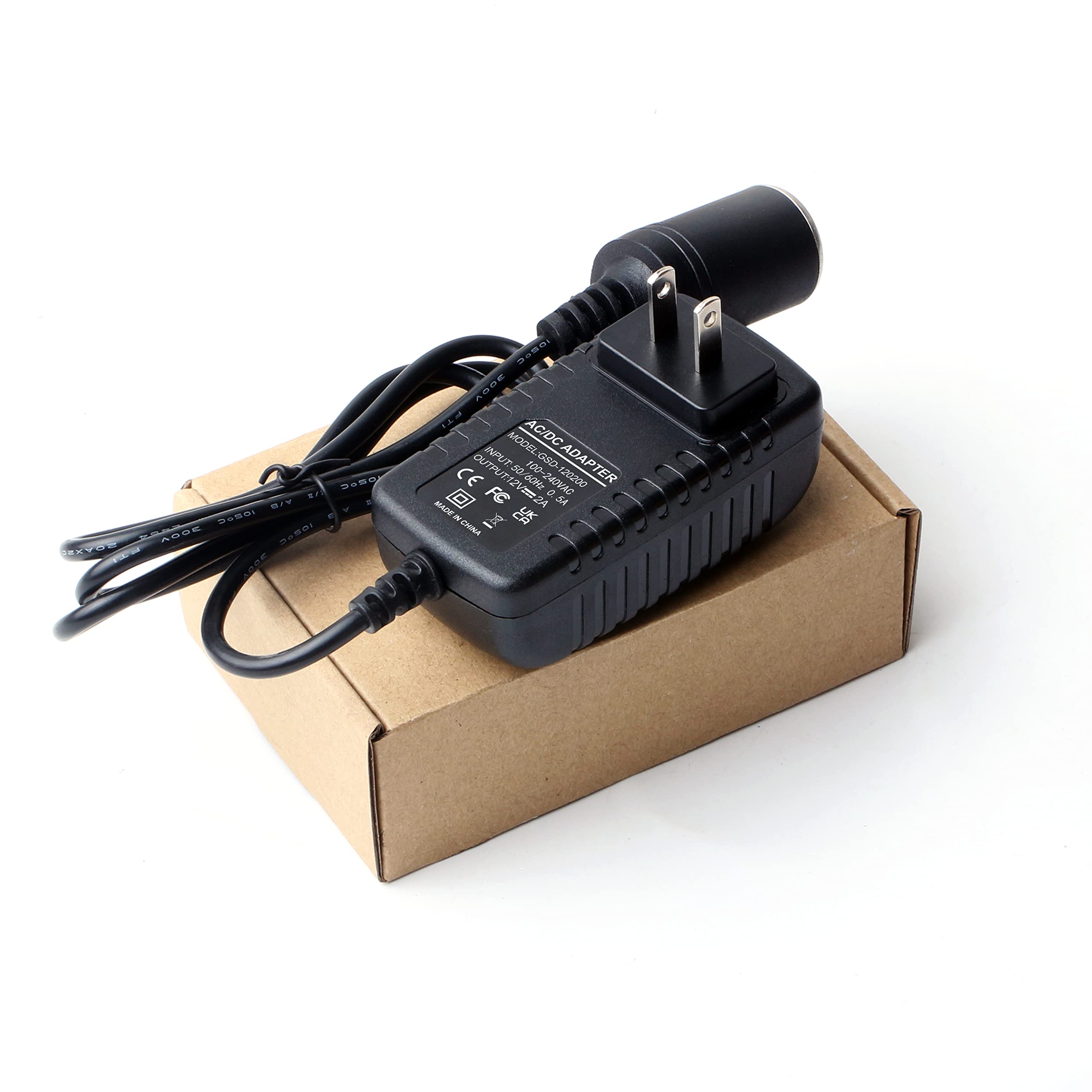 12V Car Power Inverter 110-240V to DC Converter for Charging Devices in Vehicle