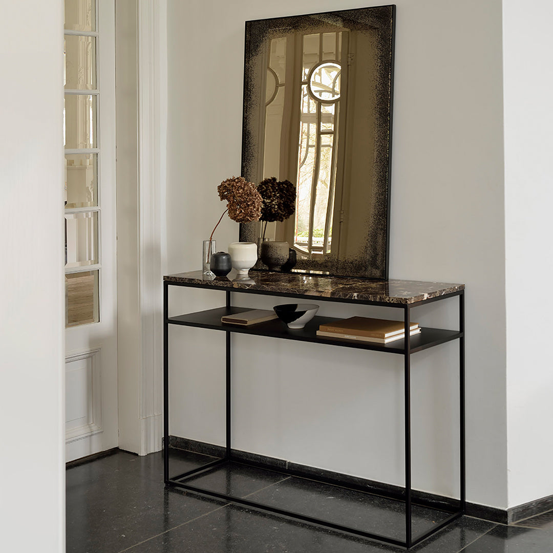 Ethnicraft Dawn Sweitzer Bronze Mirror - Handcrafted Modern Wall Mirror for Living Room, Bedroom & Entryway Decor