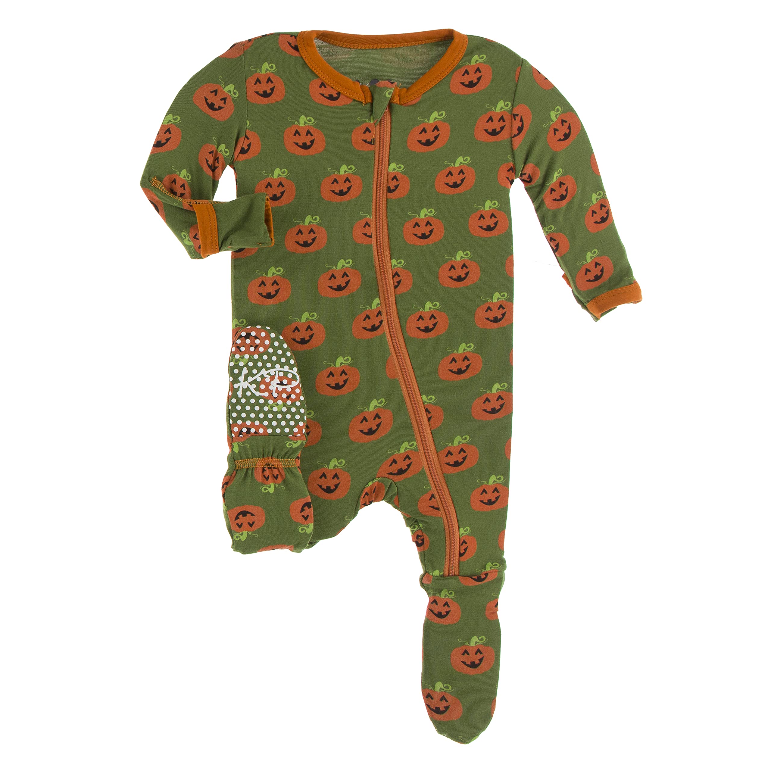 KicKee Halloween Baby Footie Pajamas with Zipper - Soft One-Piece Infant Romper for Boys & Girls | Perfect for Halloween Celebrations, Costume Parties & Cozy Sleepwear