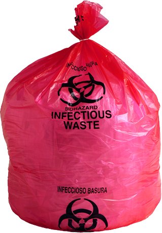 PSBM Biohazard Bags for Infectious Waste Disposal - 30 Gallon Capacity (70 Pack) | Red Medical Waste Liners 31