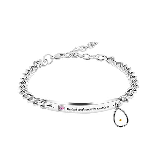 Pink cz&silver color plate-Drop Seed