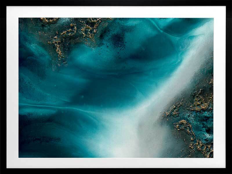 Coastal Flow Framed Art Print - Beach Wall Decor for Living Room, Bedroom & Office - Ocean Themed Home Decor - Ready to Hang