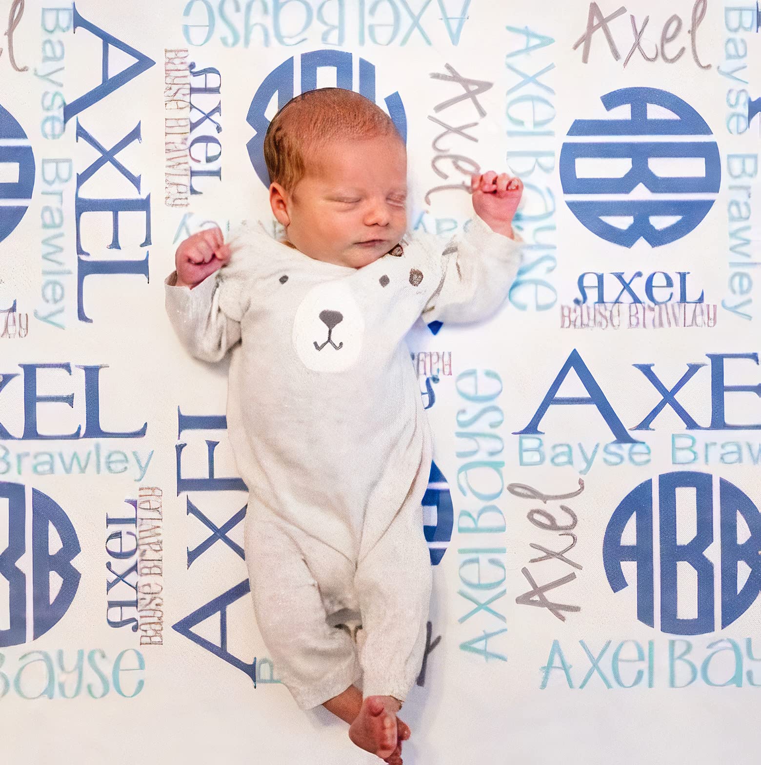 Custom Baby Blankets for Boys & Girls - Personalized Newborn Gifts for Birthdays & Christmas