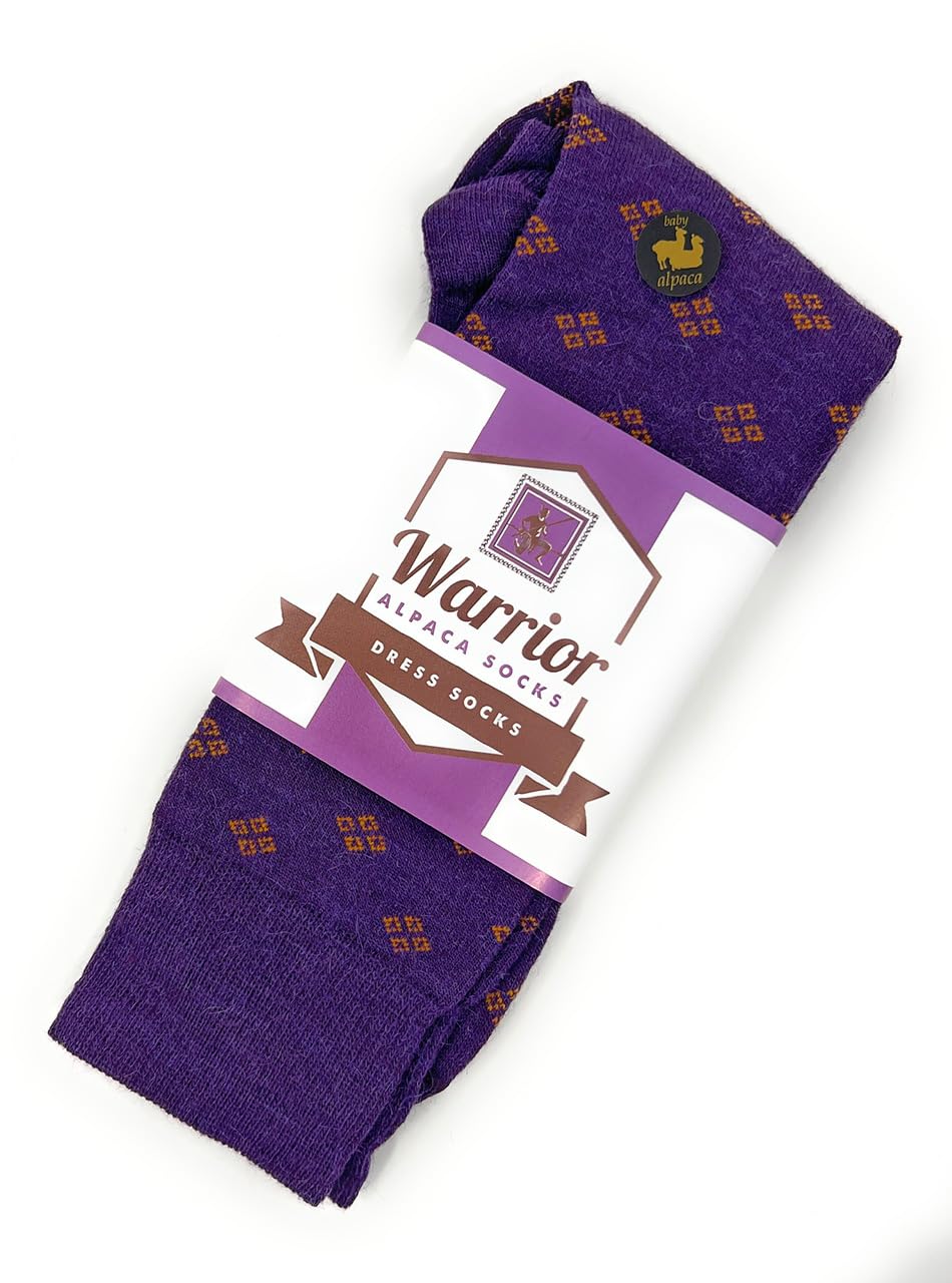 Premium Diamond District Baby Alpaca Wool Dress Socks for Men & Women - Soft Warm Luxury Socks for Office, Formal Events & Winter Comfort