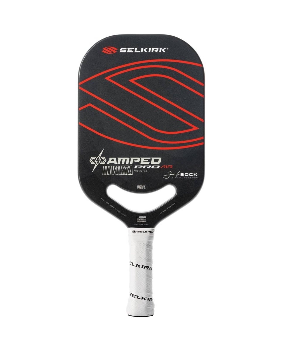 Selkirk Amped Pro Air Invikta Pickleball Paddle - Lightweight Carbon Fiber Design for Enhanced Control & Power | Perfect for Competitive Play & Recreational Games | Jack Sock Signature Series