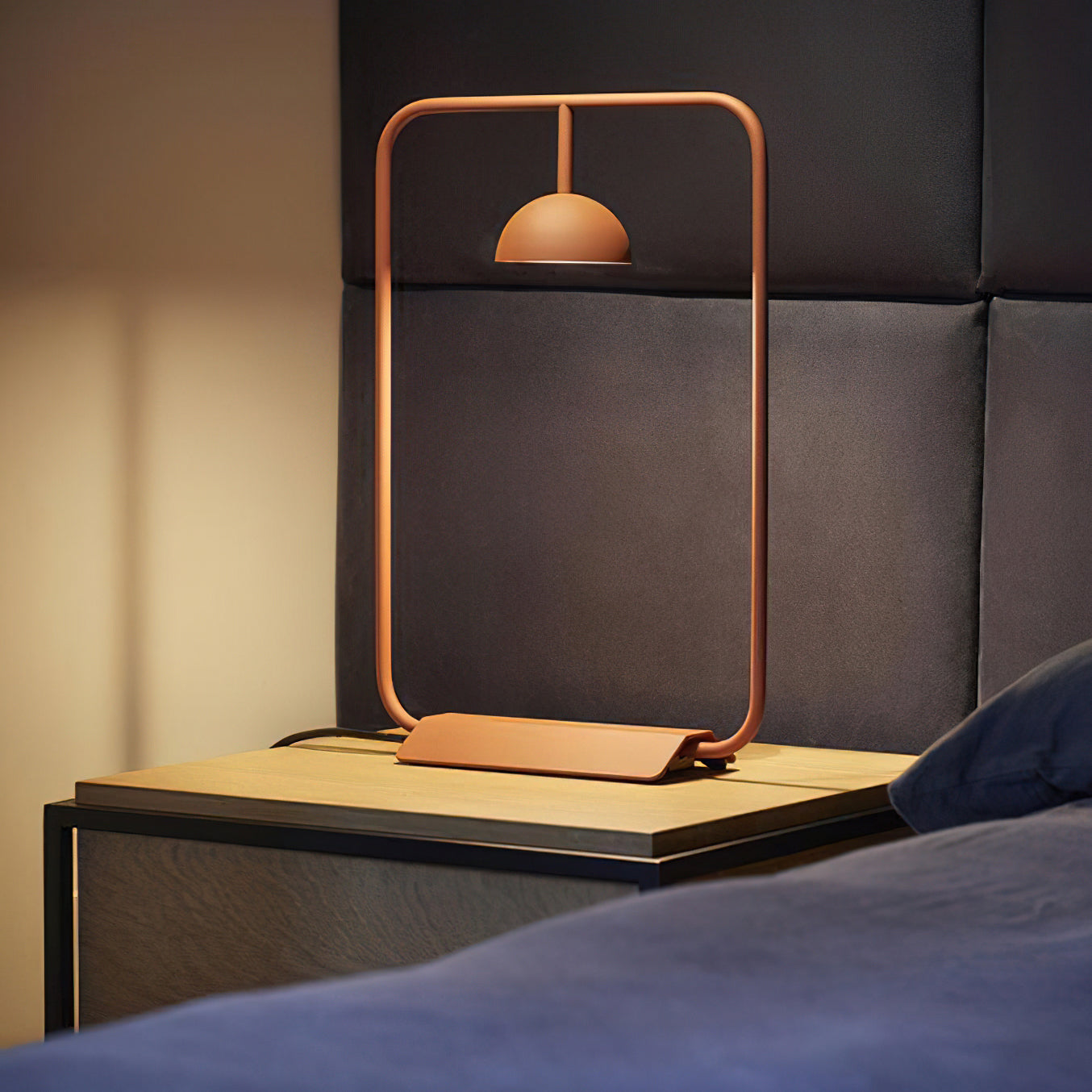 Cupolina Table Lamp - Modern LED Bedside Lamp for Bedroom, Living Room & Office - Adjustable Brightness & Warm White Light