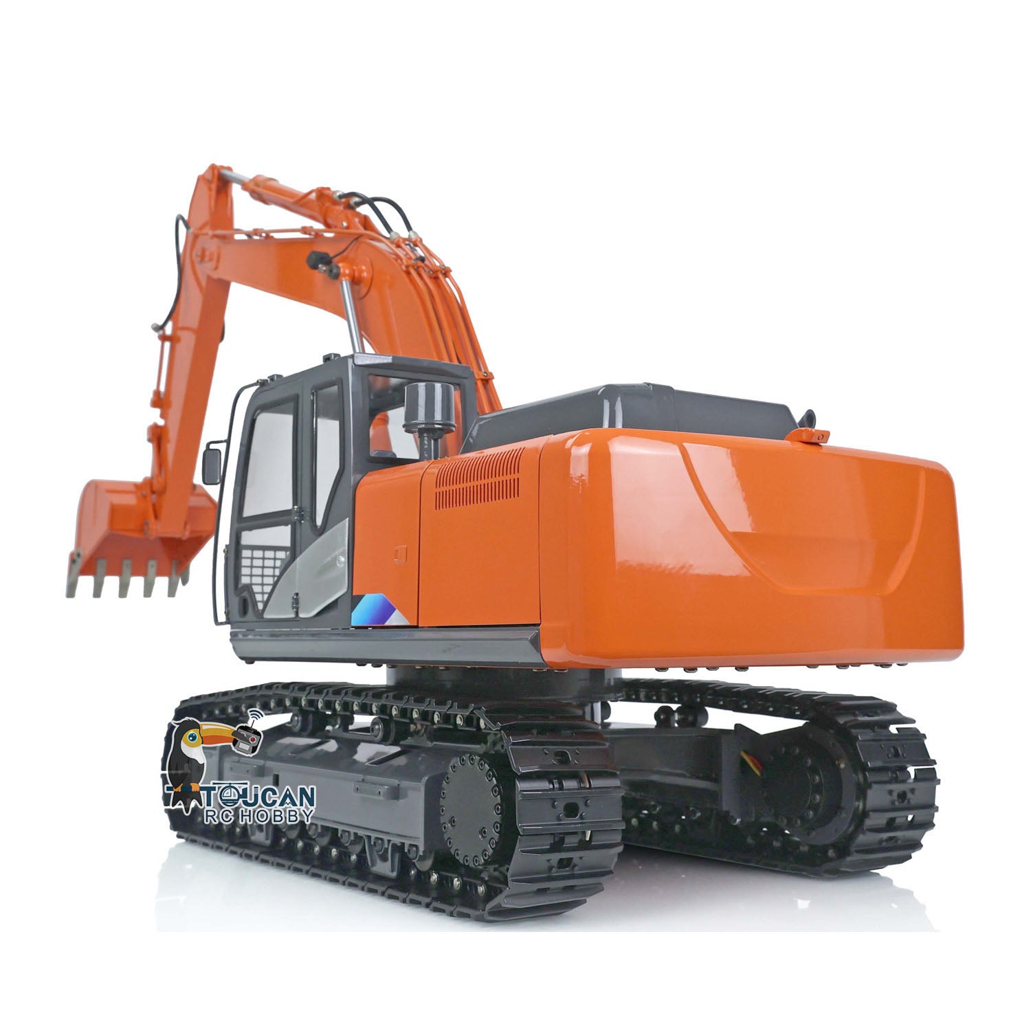 1/12 Scale DIM H2 ZX210 RC Hydraulic Excavator Toy - Metal Construction Vehicle with Remote Control, LED Light System & FS I6S Radio | Perfect for Kids Play, Construction Site Simulation & RC Hobby Enthusiasts