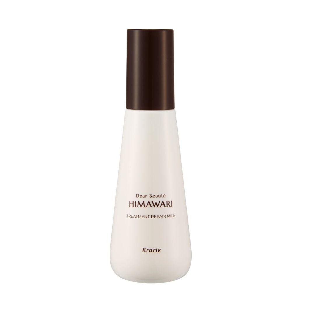 Kracie Dear Beaute Himawari Hair Treatment Repair Milk 120ml - Sunflower Extract for Damaged Hair Repair & Nourishment - Perfect for Daily Hair Care & Salon-Quality Treatment at Home