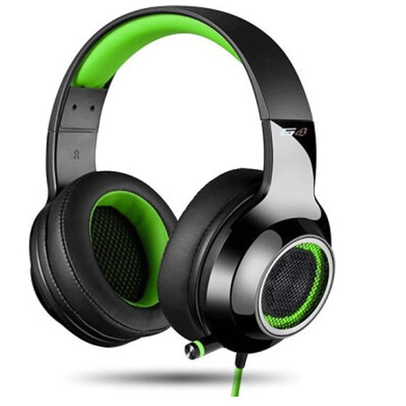 7.1 Virtual Surround Sound Gaming Headset with Microphone - Over Ear Headphones with Soft Memory Earmuffs & Stylish LED Lights for PC, PS4, Xbox - Perfect for Competitive Gaming & Streaming