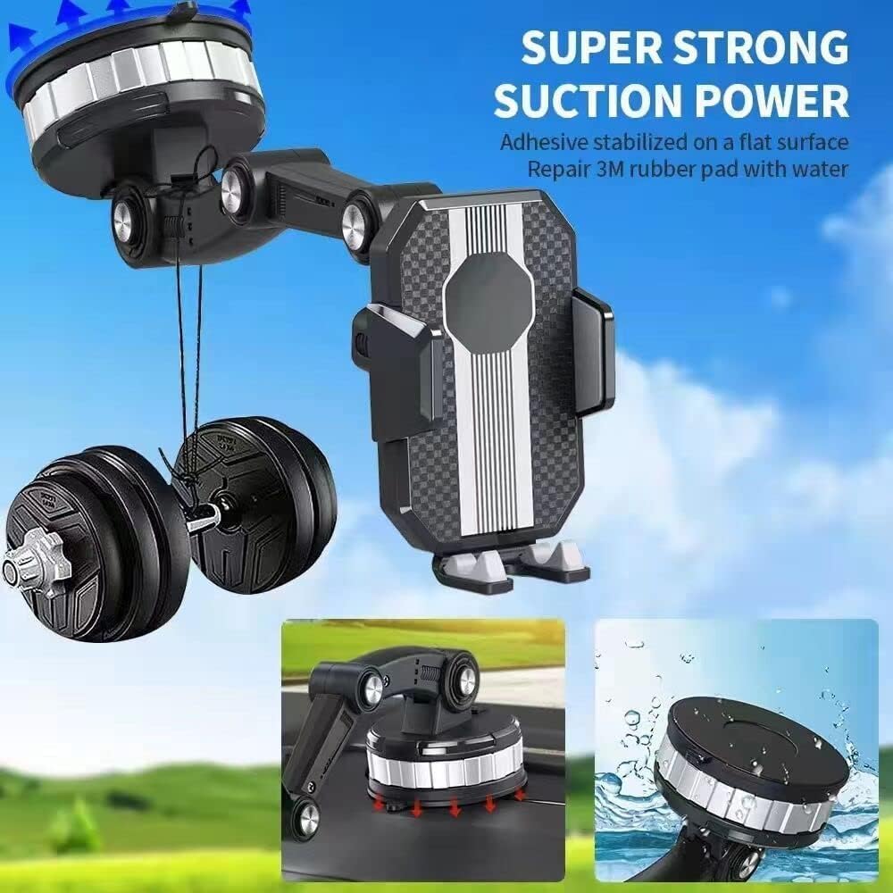 Acssart Super Adsorption Car Phone Holder - Awishday & Lonfor Tech Compatible, Center Console Stack Mount for Secure Driving, Ideal for Commuting, Road Trips, and GPS Navigation