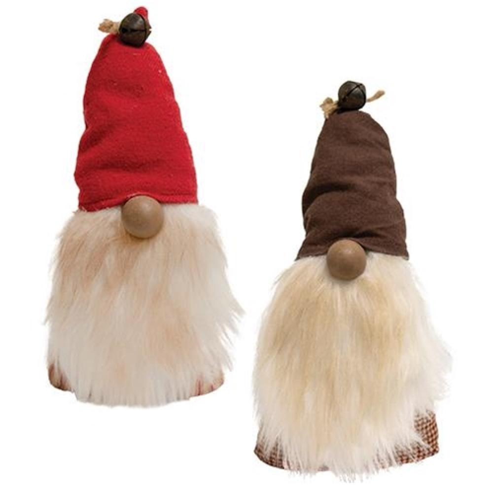 Primitive Patch Gnome 2 Pack - Assorted Garden Gnome Decorations for Outdoor & Indoor Use - Perfect for Lawn, Yard, Patio, and Home Decor
