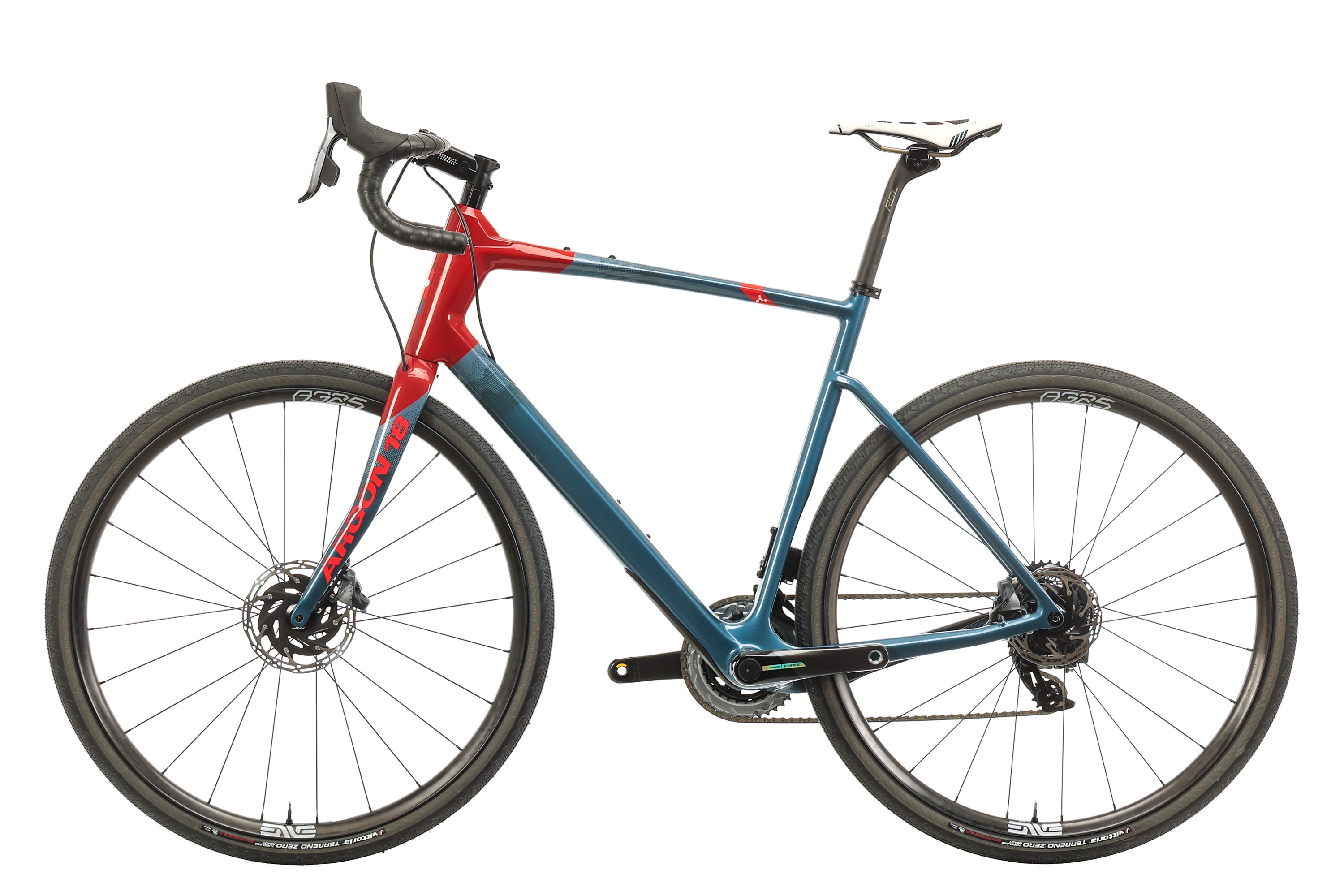Argon 18 Dark Matter Force AXS Gravel Bike 2022 - Large Size | High-Performance Carbon Frame for Off-Road Cycling & Adventure Racing | Perfect for Trail Riding, Bikepacking & Endurance Events