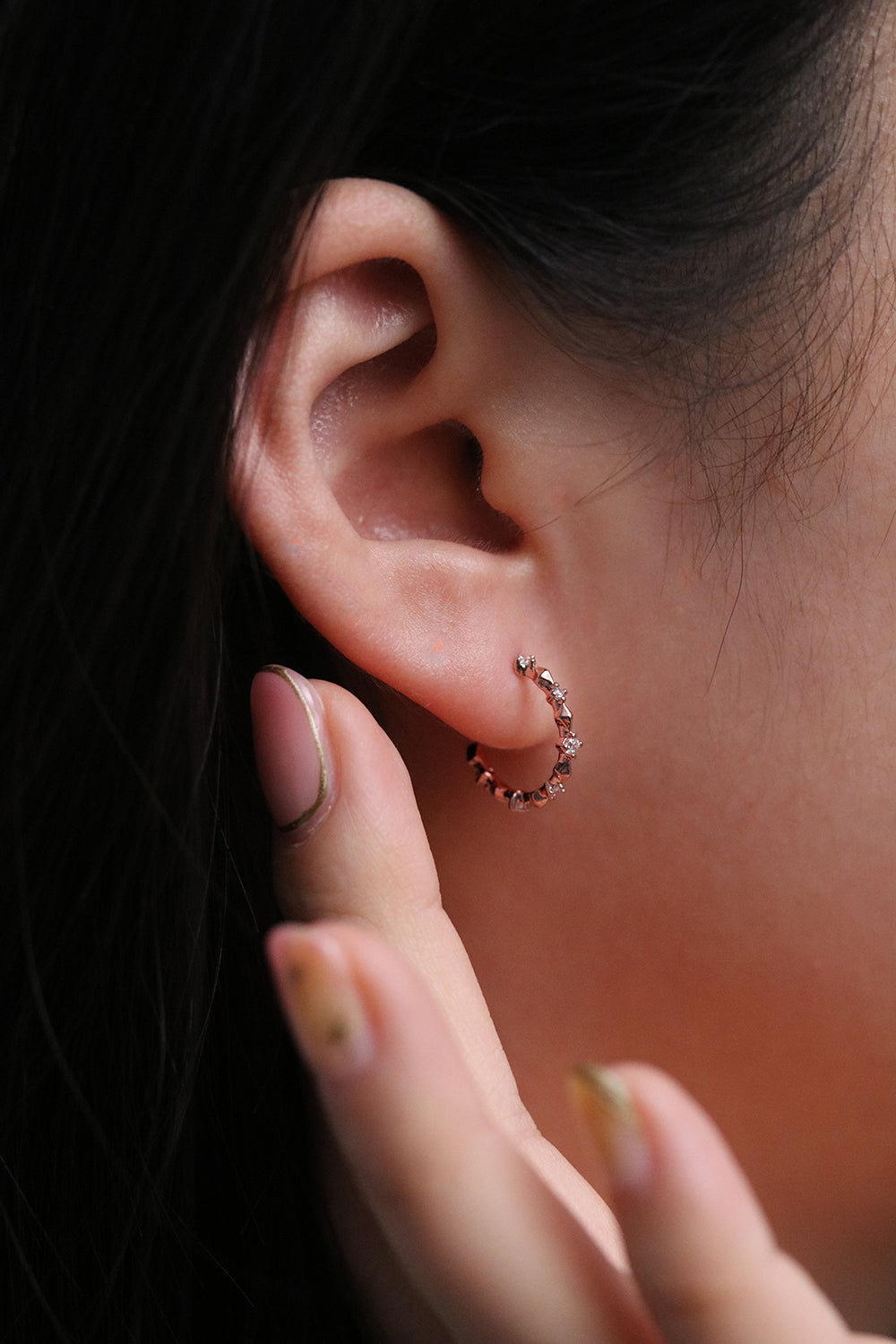 Cubic Hoop Earrings for Women - Trendy Geometric Jewelry for Everyday Wear & Special Occasions
