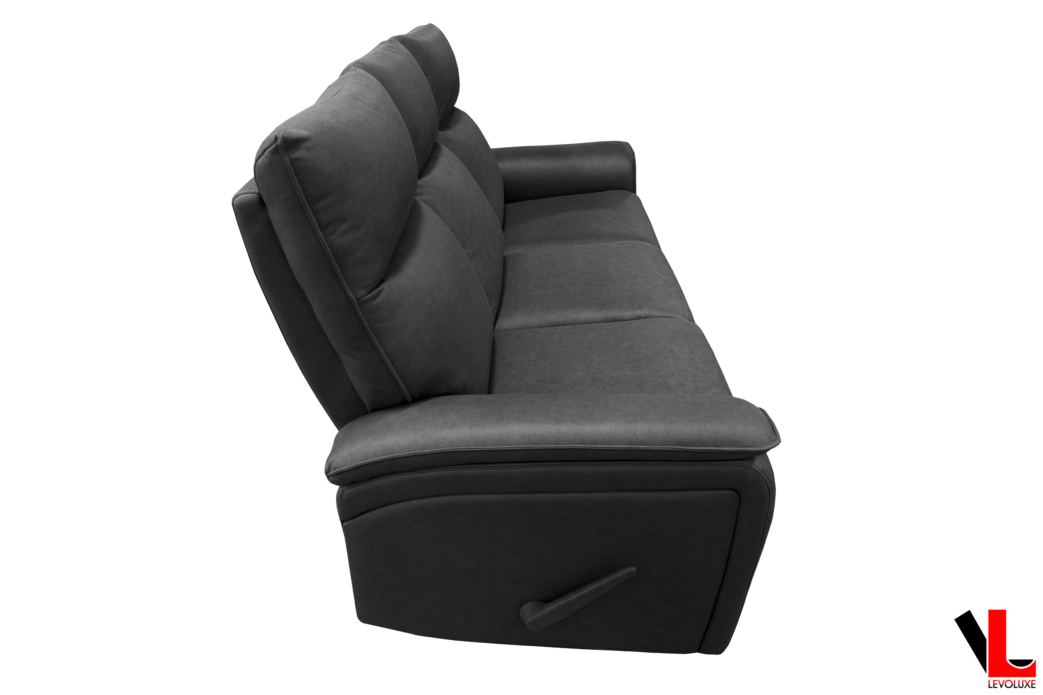 Sereno 2-Piece Reclining Sofa and Loveseat Set in Jaxxon Smoke Gray - Modern Living Room Furniture for Relaxing & Entertaining