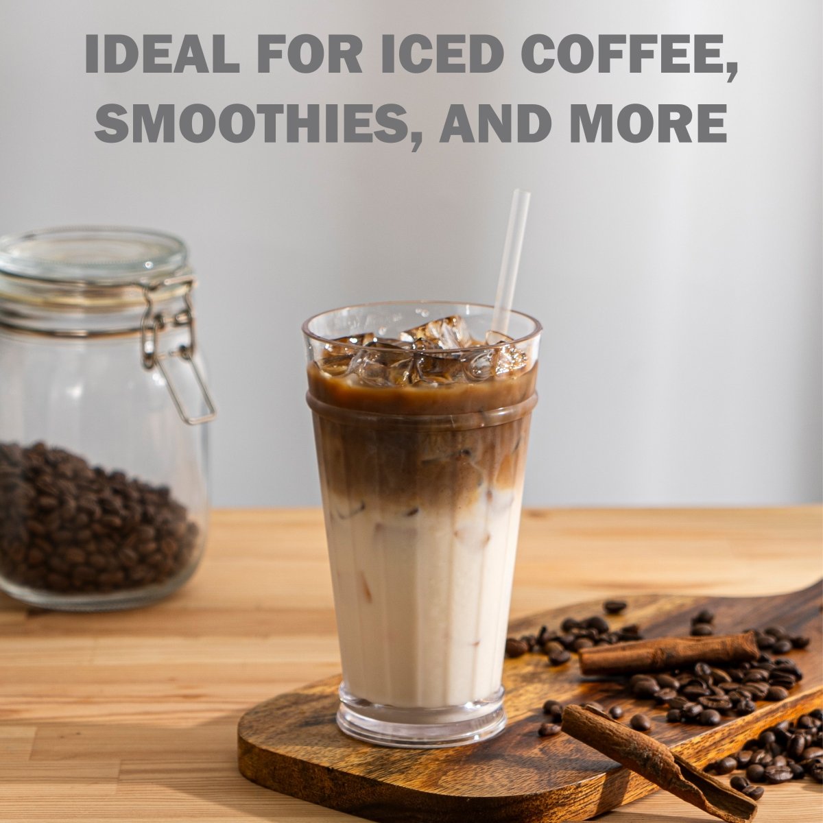 21oz Liberty Highball Tumbler Set - 4 Piece Stainless Steel Insulated Cups with Lids & Straws for Iced Coffee, Smoothies, and Cold Drinks | Perfect for Home, Office, and Outdoor Use